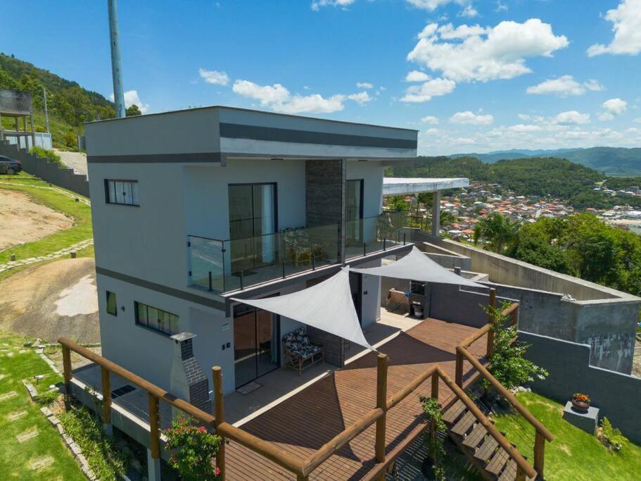 Casa Mirante Do Sol-Vista Exuberante Com Spa Governador Celso Ramos Exterior foto